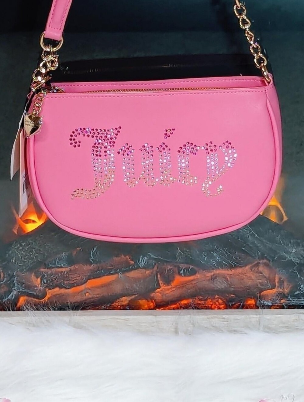 The Juicy Couture pink Lemonade bag